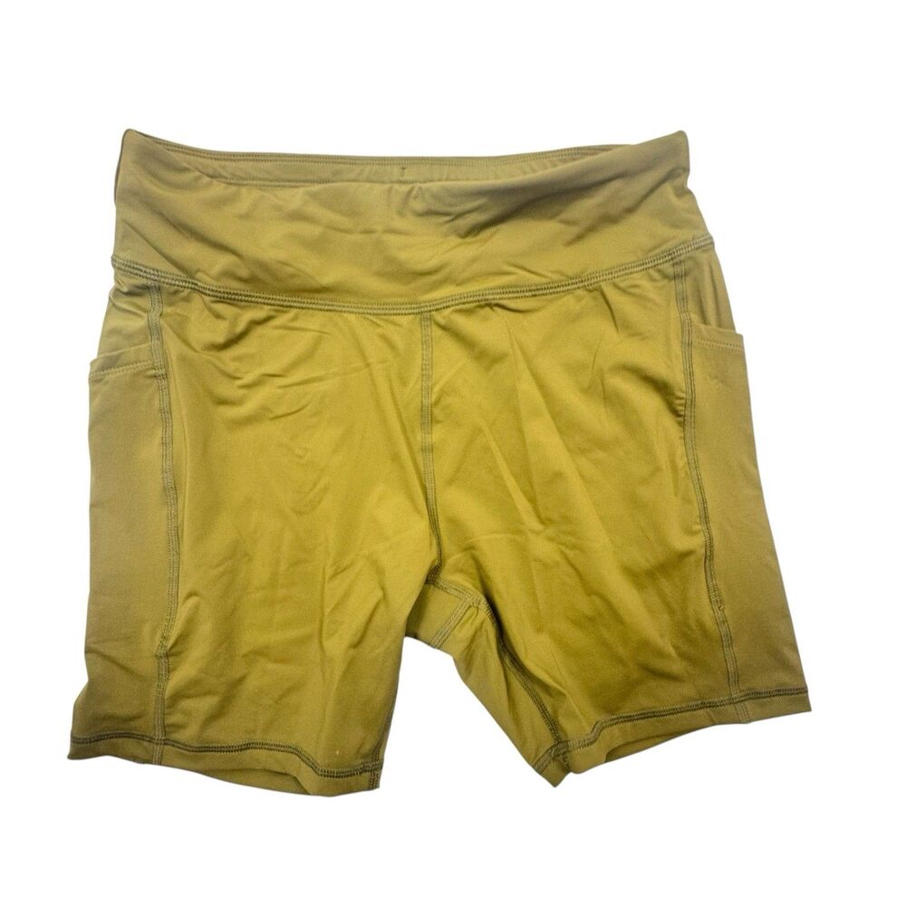 Alaskan Hardgear Duluth Trading S Olive Nylon Spandex Shorts Pockets Outdoors